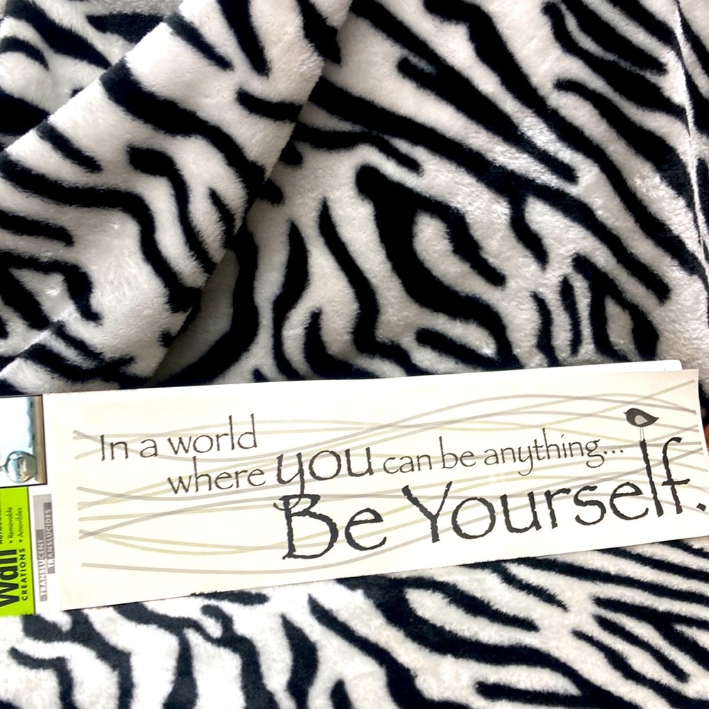 Peel & Stick “Be Yourself” Wall Art Decal